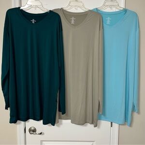 NWOT Real Essential Men's Tee-Shirts Big & Tall Long Sleeve Size 3XT